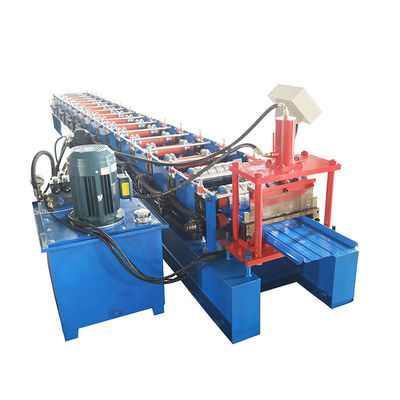 Galvanized Steel Metal Door Frame Roll Forming Machine With Cr12 Material Cutting Blade