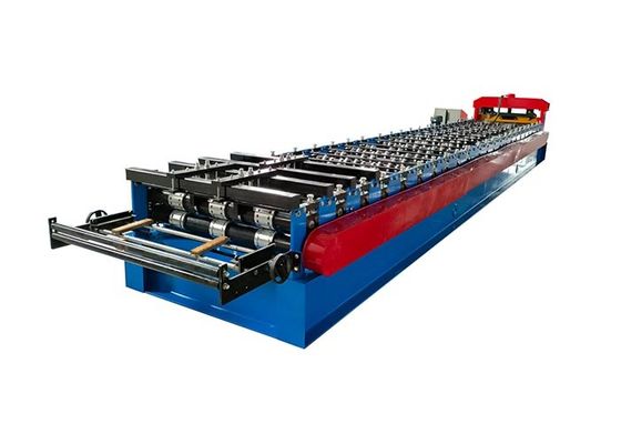 Automatic Working Type Floor Deck Roll Forming Machine With 45 Rollers Material And Manual Decoiler Type