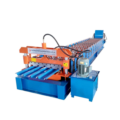 18-20 Steps Roofing Sheet Roll Forming Machine Roof Tile Making Machine With Chrome Plated Rollers