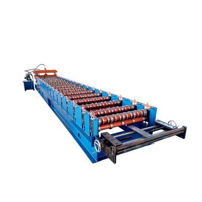 18-20 Steps Roofing Sheet Roll Forming Machine Roof Tile Making Machine With Chrome Plated Rollers